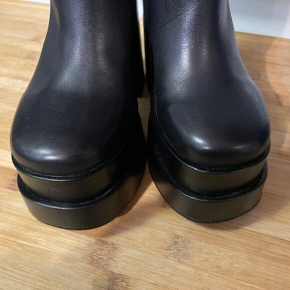 Retro 1970s Cobra Leather Platform Boots - Picture 6 of 16